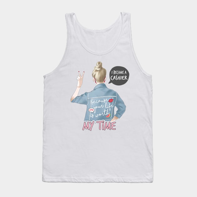 I Became A Cashier Tank Top by janayeanderson48214